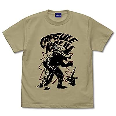 ウルトラセブン カプセル怪獣 アギラ Tシャツ サンドカーキ Mサイズ
