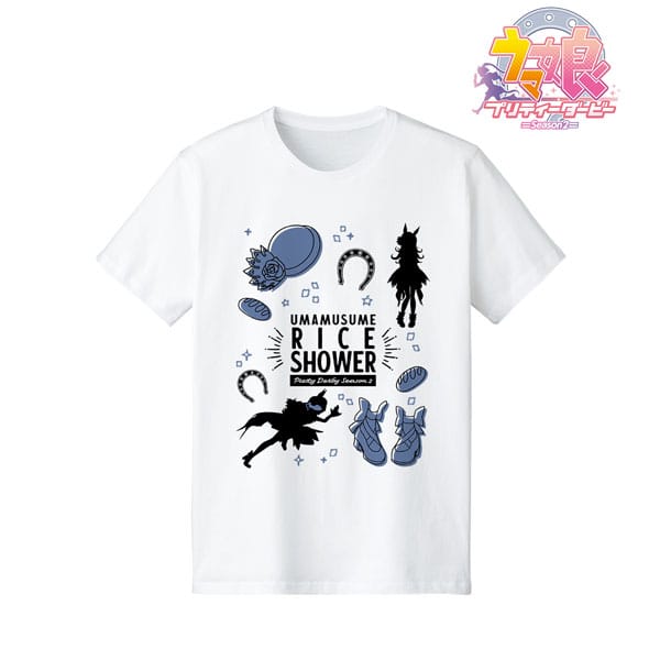 ウマ娘 ライスシャワー ラインアート Tシャツ メンズ L