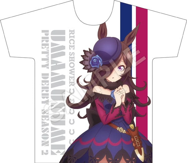 ウマ娘 フルカラーTシャツ ライスシャワー L