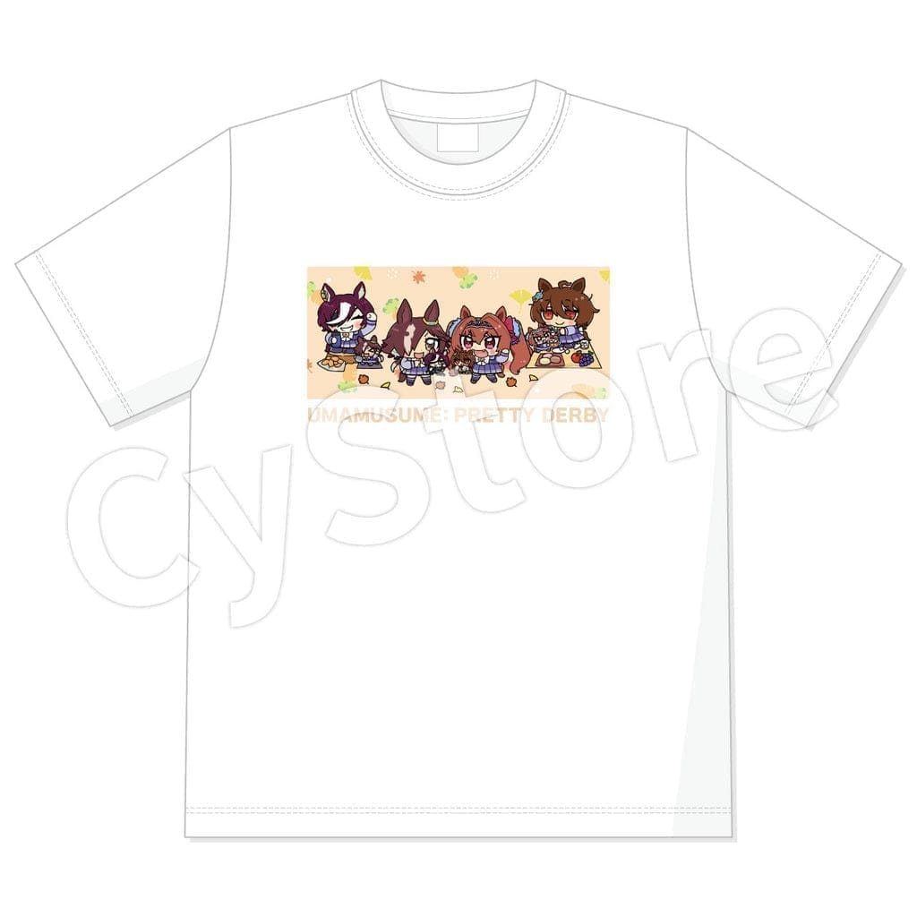 ウマ娘 Tシャツ～春も夏も秋も冬もぬいぐるみといっしょ～ 3.秋もぬいぐるみといっしょ