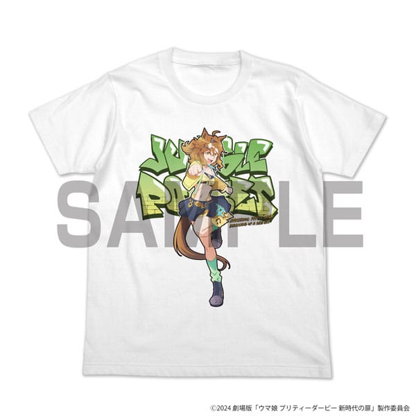 ウマ娘 新時代の扉 劇場版 ジャングルポケット フルカラーTシャツ/WHITE-L