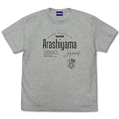 ワールドトリガー 嵐山隊 Tシャツ/MIX GRAY-XL