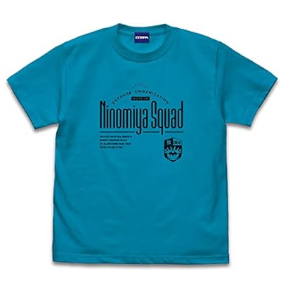 ワールドトリガー 二宮隊 Tシャツ/TURQUOISE BLUE-XL