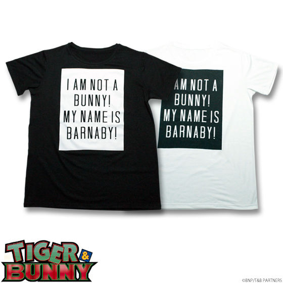 TIGER & BUNNY ロゴTシャツ バーナビー I AM NOT A BUNNY