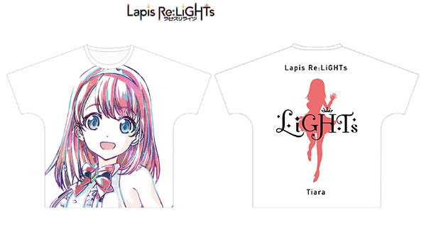 Lapis Re：LiGHTs ティアラ Ani-Art フルグラフィックTシャツ ユニセックス M[アルマビアンカ]
