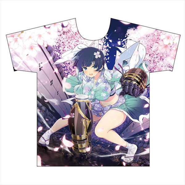 シノビマスター 閃乱カグラ NEW LINK フルグラフィックTシャツ(夜桜) Lサイズ