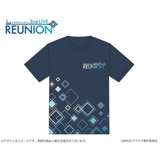 【ナナイロストア】アイドリッシュセブン 2nd LIVE 「REUNION」 ライブロゴTシャツ DARK(LLサイズ)