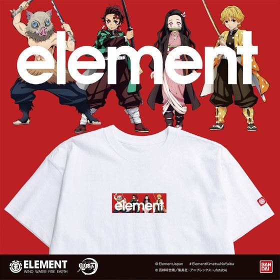 鬼滅の刃×ELEMENT メンズTシャツ【五次受注:2021年10月発送】>