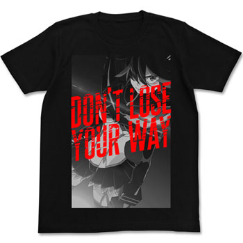 キルラキル Don’t lose your way Tシャツ/ブラック-S