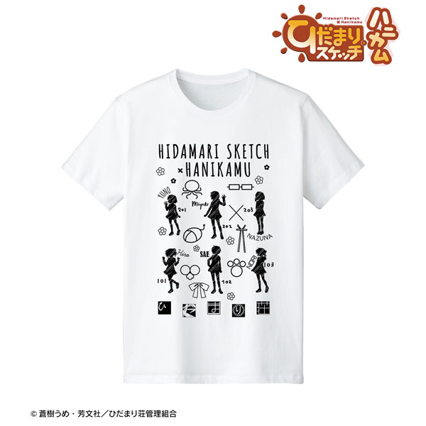 TVアニメ「ひだまりスケッチ×ハニカム」 集合 Ani-Sketch Tシャツ レディース XXL