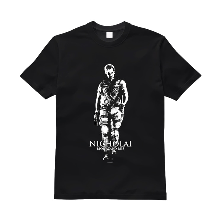 【イーカプコン限定】BIOHAZARD RE:3 オリジナルTシャツ　ニコライ・ジノビエフ　XL