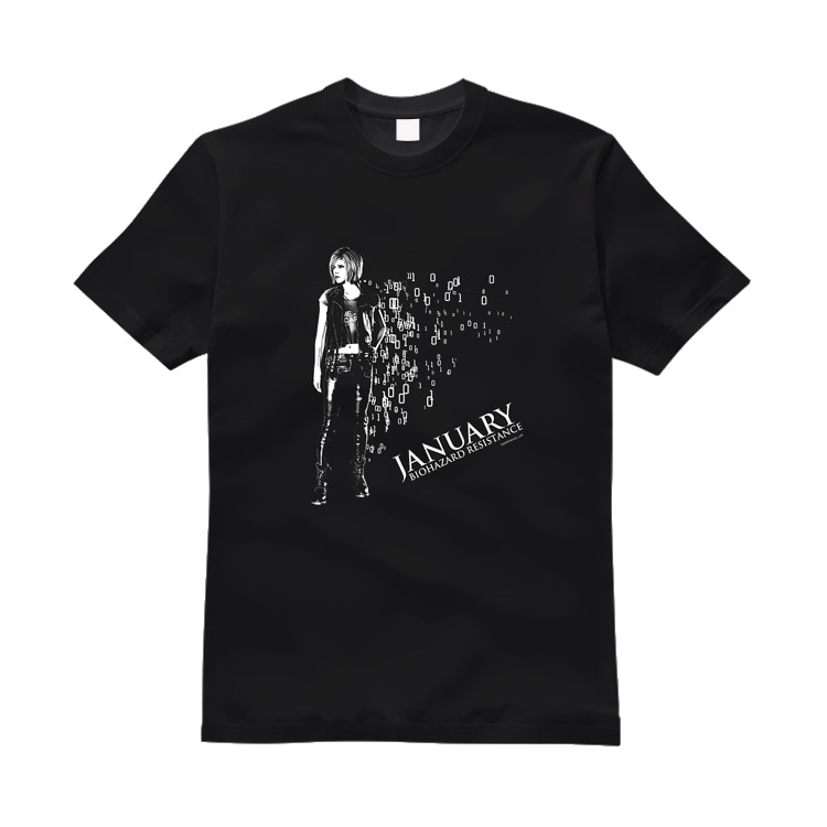 【イーカプコン限定】BIOHAZARD RESISTANCE オリジナルTシャツ　ジャニアリー・ヴァン・サント　M