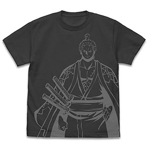 ワンピース ゾロ十郎 オールプリントTシャツ/SUMI-XL