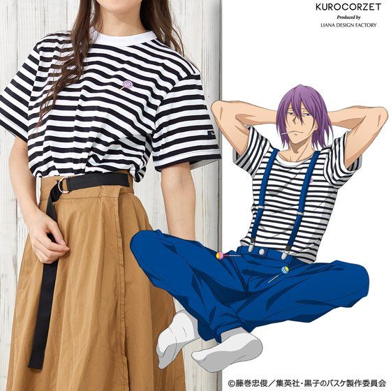黒子のバスケ【KUROCORZET】紫原のボーダーTシャツ(19SS)