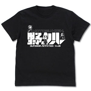 ゆるキャン△ 野クル Tシャツ/BLACK-S