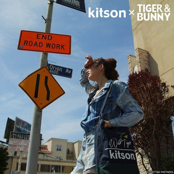 kitson × TIGER & BUNNY 2Wayショルダートート&ミニポーチ ※オリジナルハンカチ付き【2018年9月発送予定】