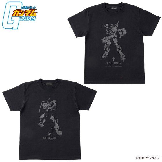 機動戦士ガンダム BLACKシリーズ Tシャツ 【2022年2月発送】