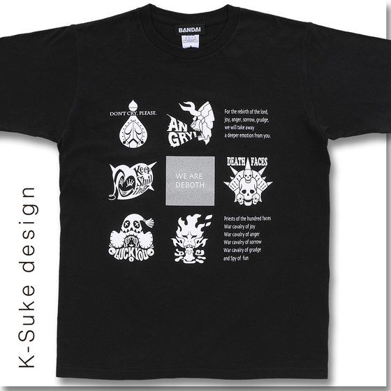 K-Suke Design Tee 獣電戦隊キョウリュウジャー デーボス軍アイコン デザインTシャツ ブラック