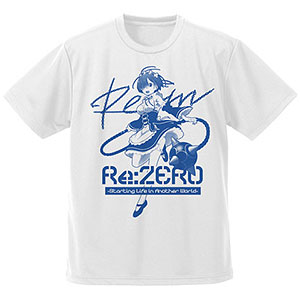 Re:ゼロから始める異世界生活 レムとモーニングスター ドライTシャツ/WHITE-S