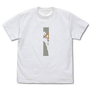 世界の終わりに柴犬と 石原雄先生デザイン ハルさんチラリ Tシャツ/WHITE-XL