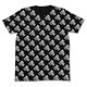 ポプテピピック EDMオールプリントTシャツ/BLACK-M