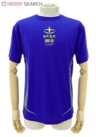 機動戦士ガンダム 地球連邦軍ドライTシャツ COBALT BLUE S
