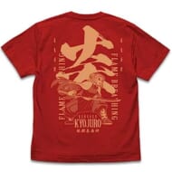 鬼滅の刃 無限列車編 炎の呼吸 煉獄杏寿郎 Tシャツ/RED-M>