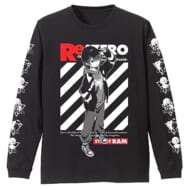 Re:ゼロから始める異世界生活 ラム 袖リブロングスリーブTシャツ ストリートファッションVer./BLACK-XL