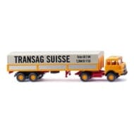 ヴィーキング 1/87 クルップ 806 フラットベッド トレーラー 「Transag Suisse」