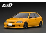 イグニッションモデル 1/18 ホンダ シビック EK9 タイプR 頭文字D イエロー