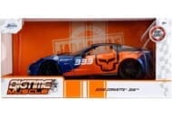 JADATOYS 1/24 シェビー コルベット Z06 2006 ブルー/オレンジ/グラフィック