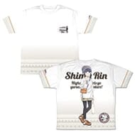 描き下ろし 夏キャン志摩リン 両面フルグラフィックTシャツ XL>