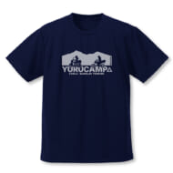 ゆるキャン△ SEASON3 リン・綾乃ツーリング ドライTシャツ NAVY-XL>