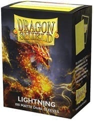 AT-15047 ドラゴンシールド マット スタンダードサイズ デュアルマット ライトニング(Lightning)(100枚入)>