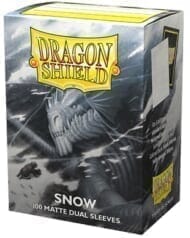 AT-15005 ドラゴンシールド マット スタンダードサイズ デュアルマット スノウ(Snow)(100枚入)>