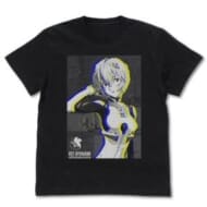 EVANGELION 綾波レイ グラフィックTシャツ/BLACK-XL>