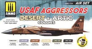 米空軍 アグレッサー機用デザート & アーティックカラーセット (塗料)