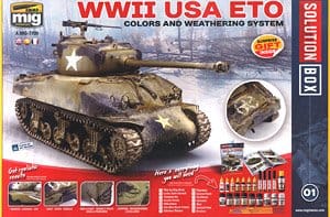 ソリューションボックス 01：WW.II ヨーロッパのアメリカ軍車両 (塗料)
