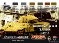 WWII ドイツ軍戦車カラーセット Set2 (塗料)