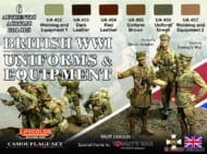 WWI イギリス歩兵用ユニフォームカラーセット (塗料)