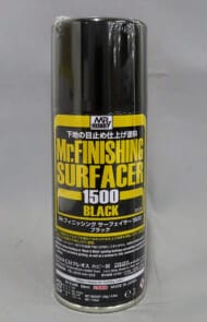 Mr.フィニッシングサーフェイサー1500 ブラック スプレー [B526]
