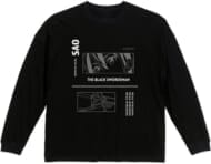 ソードアート・オンライン キリト BIGシルエットロングTシャツ ブラック ユニセックスLサイズ