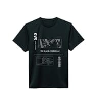 ソードアート・オンライン キリト ポリジン加工Tシャツ ブラック メンズXSサイズ>