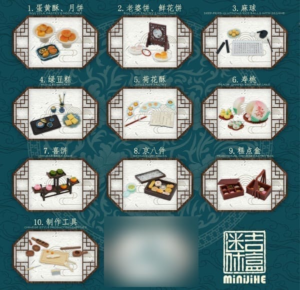 中国伝統菓子シリーズ トレーディングフィギュア (10個セット)