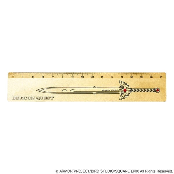 メタル定規〈15センチ〉 ロトの剣 ～35周年記念バージョン～>