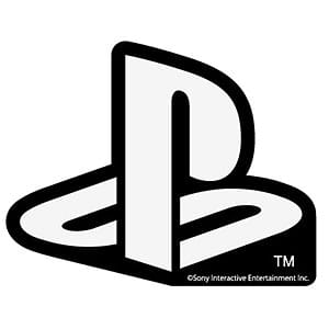 プレイステーション 耐水ステッカー WHITE “PlayStation”>