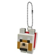 Minecraft PVCマスコットキーホルダー オオカミ