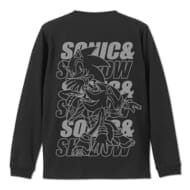 ソニック・ザ・ヘッジホッグ SONIC&SHADOW 袖ロングスリーブTシャツ BLACK>