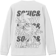 ソニック・ザ・ヘッジホッグ SONIC&SHADOW 袖ロングスリーブTシャツ/WHITE-XL>