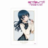 ラブライブ!サンシャイン!! 描き下ろし 津島善子 チェックワンピース衣装ver. A3マット加工ポスター>